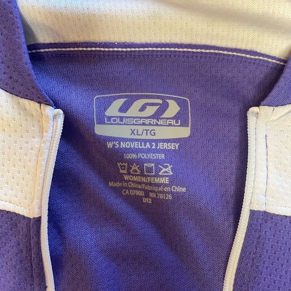 LouisGarneau Women’s Novella 2 Cycling Jersey Top Zipper Purple, Size XL - Picture 8 of 8